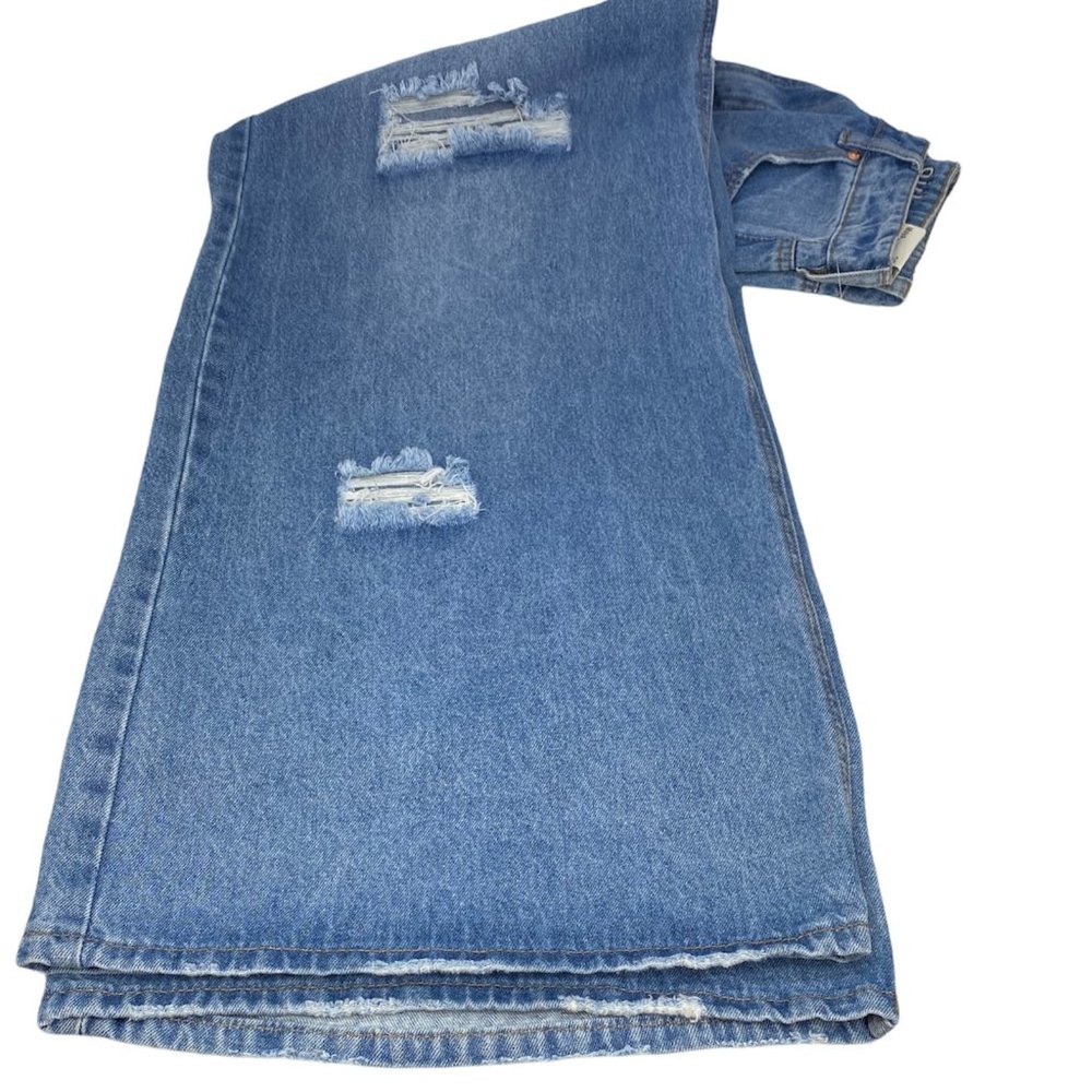 Madden Girl Maya Baggy Jeans Med Wash 28 NWT - Picture 9 of 14